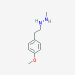HYDRAZINE,1-[2-(4-METHOXYPHENYL)ETHYL]-2-METHYL- molecular structure