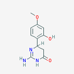 2-amino-4-(2-hydroxy-4-methoxyphenyl)-4,5-dihydro-1h-pyrimidin-6-one molecular structure