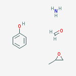 Azane;formaldehyde;2-methyloxirane;phenol molecular structure