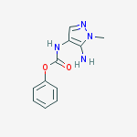 PHENYL (5-AMINO-1-METHYL-1H-PYRAZOL-4-YL)CARBAMATE, 95% molecular structure
