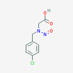 [(4-chlorobenzyl)(nitroso)amino]acetic acid molecular structure