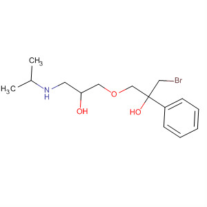 Benzeneethanol,a-(bromomethyl)-2-[2-hydroxy-3-[(1-methylethyl)amino]propoxy]- molecular structure