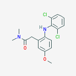2-[(2',6'-DICHLOROPHENYL)AMINO]-5-METHOXYPHENYL-N,N-DIMETHYLACETAMIDE