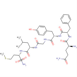 L-Methioninamide, L-glutaminyl-L-phenylalanyl-L-tyrosylglycyl-L-leucyl- molecular structure
