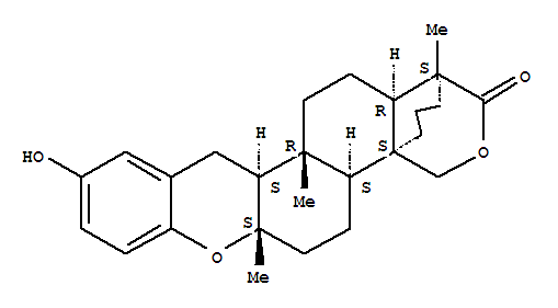 (4S)-19,23-Dihydroxy-4,8-dimethyl-16,24-cyclo-D(17a)-homo-21-nor-17a-oxa-5α-chola-16,20(22),23-triene-4-carboxylic acid δ-lactone molecular structure