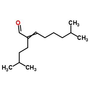 2-octenal, 7-methyl-2-(3-methylbutyl)- molecular structure