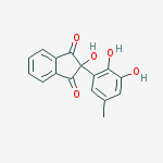 2-(2,3-dihydroxy-5-methylphenyl)-2-hydroxy-1H-indene-1,3(2H)-dione molecular structure
