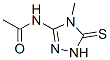 N-(4,5-dihydro-4-methyl-5-thioxo-1H-1,2,4-triazol-3-yl)-Acetamide molecular structure