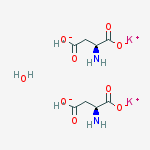potassium dextro,leavo-aspartate molecular structure