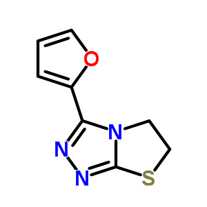 5,6-DIHYDRO-3-(2-FURANYL)THIAZOLO(2,3-C)-1,2,4-TRIAZOLE molecular structure