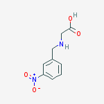 (3-NITRO-BENZYLAMINO)-ACETIC ACID molecular structure