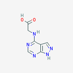 N-1H-pyrazolo[3,4-d]pyrimidin-4-ylglycine molecular structure