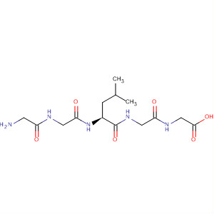 glycine, glycylglycyl-L-leucylglycyl- molecular structure