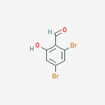 2,4-dibromo-6-hydroxybenzaldehyde molecular structure