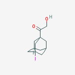 2-hydroxy-1-(3-iodo-1-adamantyl)ethanone molecular structure