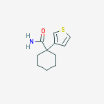 1-thiophen-3-ylcyclohexane-1-carboxamide molecular structure