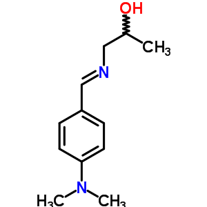 1-[(p-Dimethylaminobenzylidene)amino]-2-propanol molecular structure
