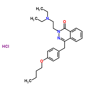 4-(4-butoxybenzyl)-2-[2-(diethylamino)ethyl]phthalazin-1(2H)-one hydrochloride molecular structure