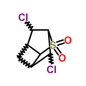 2,8-dichloro-7-thiatricyclo[3.2.1.0~3,6~]octane 7,7-dioxide molecular structure