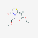 ethyl (2E)-[3-(2-ethoxyethyl)-4-oxo-1,3-thiazolidin-2-ylidene]ethanoate