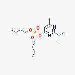 PHOSPHORIC ACID DIBUTYL 6-METHYL-2-(ISOPROPYL)-PYRIMIDIN-4-YL ESTER molecular structure