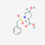 1-(BENZYLSULFONYL)-4-HYDROXYPROLINE molecular structure