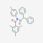 N-(2,2-diphenylacetyl)-2,4,6-trimethyl-n-(4-methylphenyl)benzamide molecular structure