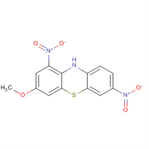 10H-Phenothiazine, 3-methoxy-1,7-dinitro- molecular structure