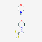Morpholine;morpholin-4-ylcarbamodithioic Acid molecular structure