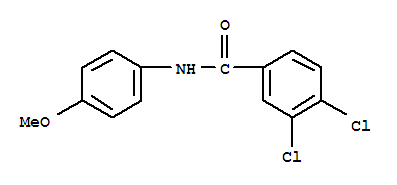 benzamide, 3,4-dichloro-N-(4-methoxyphenyl)- molecular structure
