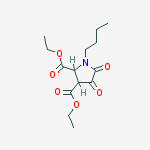 Diethyl 1-butyl-4,5-dioxopyrrolidine-2,3-dicarboxylate molecular structure