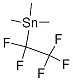 TRIMETHYL(PENTAFLUOROETHYL)STANNANE molecular structure