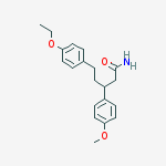 5-(4-ethoxyphenyl)-3-(4-methoxyphenyl)pentanamide molecular structure