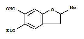 6-Benzofurancarboxaldehyde,5-ethoxy-2,3-dihydro-2-methyl- molecular structure