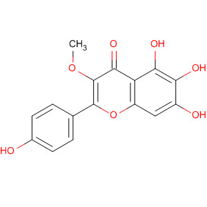 4H-1-Benzopyran-4-one,5,6,7-trihydroxy-2-(4-hydroxyphenyl)-3-methoxy- molecular structure