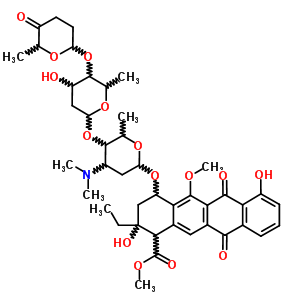 6-O-methylaclacinomycin molecular structure