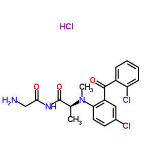 N-(aminoacetyl)-N~2~-{4-chloro-2-[(2-chlorophenyl)carbonyl]phenyl}-N~2~-methyl-L-alaninamide hydrochloride