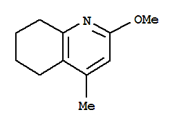 Quinoline,5,6,7,8-tetrahydro-2-methoxy-4-methyl- molecular structure