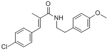 2-Propenamide, 3-(4-chlorophenyl)-N-(2-(4-methoxyphenyl)ethyl)-2-methy l-