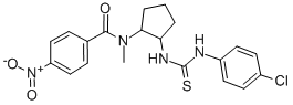 Benzamide, N-(2-((((4-chlorophenyl)amino)thioxomethyl)amino)cyclopenty l)-N-methyl-4-nitro-