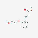 3-[2-(2-hydroxyethoxy)phenyl]prop-2-enoic Acid molecular structure