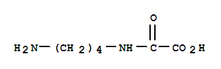 ACETIC ACID [(4-AMINOBUTYL)AMINO]OXO- molecular structure