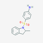 4-[(2-methyl-2,3-dihydro-1H-indol-1-yl)sulfonyl]aniline(SALTDATA: FREE) molecular structure