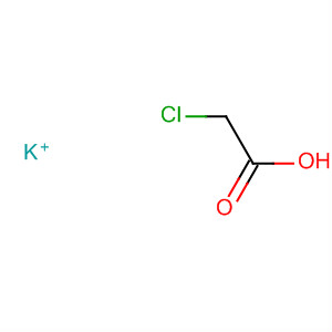 Acetic acid, chloro-, potassium salt molecular structure