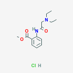 N-((DIETHYLAMINO)ACETYL)ANTHRANILIC ACID METHYL ESTER HCL molecular structure
