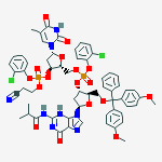 3'-Thymidylic acid, 5'-O-[bis(4-methoxyphenyl)phenylmethyl]-P-(2-chlorophenyl)-2'-deoxy-N-(2-methyl-1-oxopropyl)guanylyl-(3'→5')-, 2-chlorophenyl 2-cyanoethyl ester