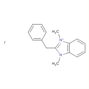1H-Benzimidazolium, 1,3-dimethyl-2-(phenylmethyl)-, iodide molecular structure
