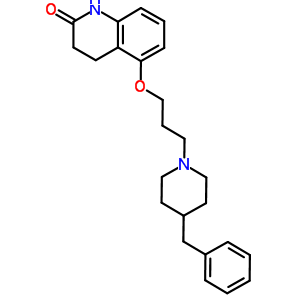 5-[3-(4-benzylpiperidin-1-yl)propoxy]-3,4-dihydro-1h-quinolin-2-one molecular structure