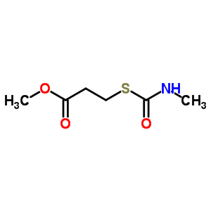 METHYL 3-(METHYLCARBAMOYLSULFANYL)PROPANOATE