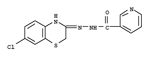 N'-(7-chloro-2H-1,4-benzothiazin-3-yl)pyridine-3-carbohydrazide molecular structure